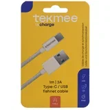 Kabel Type-C, USB 2.0A 1 m- pleteni