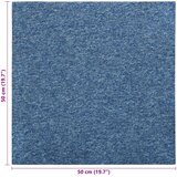  Tepih 20 pcs Plava 50 x 50 cm 100% Polipropilen | shoptok.hr