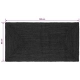  Tepih za područje Tamnosiva 80 x 150 cm Juta - 80 x 150 cm Tamnosiva | shoptok.hr