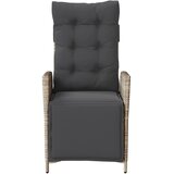  3-dijelni bistro set s jastucima svjetlosivi od poliratana | shoptok.hr