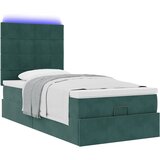  Okvir kreveta s madracima tamnozeleni 90x200cm baršunasti | shoptok.hr