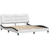  Okvir kreveta s LED-om bez madraca Hvar bijelo-crni 180 x 200 cm | shoptok.hr