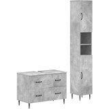  Set kupaonskih ormara od 2 dijela HAARLEM Betonska siva | shoptok.hr