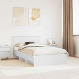  Okvir za krevet Bijelo 120 x 123 cm Konstruirano drvo - Bijelo 120 x 190 cm | shoptok.hr