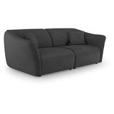 Cosmopolitan Design Temno siva sedežna garnitura iz tkanine bouclé 206 cm Tokyo – | Shoptok.si