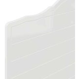  Uzglavlje s uzglavljem Sjajno bijelo 75 cm Konstruirano drvo | shoptok.hr