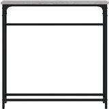  Konzolni stol siva boja hrasta 75x19,5x75 cm konstruirano drvo | Eponuda.ba