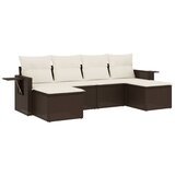  The Living Store Vrtna sedežna garnitura 6-delna z blazinami rjav poli ratan - Vrtna Sedežna Garniture, (21455063) | Shoptok.si
