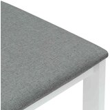  Trpezarijske stolice 2 pcs Bijelo 40 x 47 5 x 99 5 cm - Bijela i siva | shoptok.hr