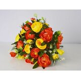  Buket cvijeća umjetni (35 cm, narančaste boje, žute boje) Cijene