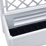  Vrtna sadilica s rešetkom 100 x 43 x 142 cm PP bijela | shoptok.hr