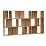 Kave Home Modularni sustav polica 9 kom u dekoru hrasta u prirodnoj boji 202x114 cm Litto – | shoptok.hr