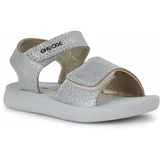Geox Otroški sandali SANDAL LIGHTFLOPPY srebrna barva