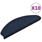  Prostirke za stepenice, samoljepljive, 10 kom. 65x21x4 cm, tamnoplave, poluokrugle, velike | shoptok.hr