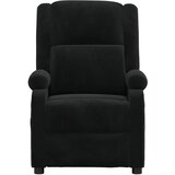 Naslonjač crni baršunasti | shoptok.hr
