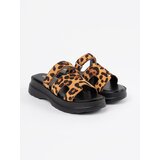 GOODIN Women's leopard print platform flip-flops | Shoptok.si