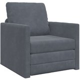 SOFA Tlačni kavč enojni pretvornik iz žameta 74x77x81 cm temno siva, (22054565) | Shoptok.si