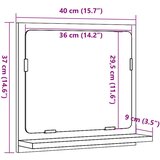 vidaXL Kupaonski ormarić s ogledalom Artisan hrast 40x11x37 cm | shoptok.hr