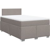  Krevet s oprugama i madracem smeđesivi 120 x 200 cm od tkanine | shoptok.hr