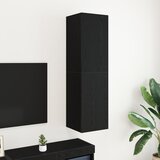 vidaXL TV omara Črni hrast Inženirski les 30 x 30.5 x 110 cm TV stojalo | Shoptok.si