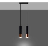  Obesna svetilka LOOPEZ 2 črna/medena, (21347736) | Shoptok.si