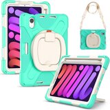 JTech Ohišje za iPad Mini 6 8,3" s stojalom in naramnico Mint, (22025446) | Shoptok.si