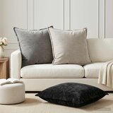  Presvlaka za jastuk 2 kom. HOUTEN Tamnosiva 65 x 65 cm | shoptok.hr