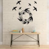 Wallity zidna dekoracija Migration-2, 79x8x79 cm, crna | ePonuda.com