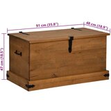  Škrinja za pohranu HALDEN 91x48x47 cm puno drvo bor | shoptok.hr