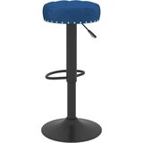  Barske stolice 2 kom. Plavi baršun | shoptok.hr