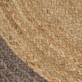  Ručno rađeni tepih od jute sa sivim rubom 120 cm | shoptok.hr