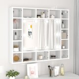 vidaXL ormarić s ogledalom i led svjetlima bijeli 91 x 15 x 76,5 cm Cijene