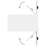 vidaXL Klubska miza Bela 90 x 49 x 46 cm Konstruiran les | Shoptok.si