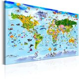  Slika - Children's Map: Colourful Travels 120x80 | shoptok.hr