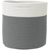  Košare za pohranu 2 kom sivo-bijele Ø 28 x 28 cm pamučne | shoptok.hr