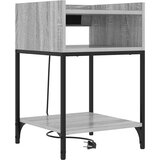  Noćni ormar 2 pcs Siva Sonoma 40 x 40 x 61 cm Konstruirano drvo | Eponuda.com