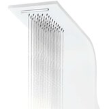 PANEL za tuš enota aluminij 20x44x130 cm bel | Shoptok.si