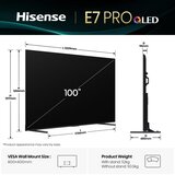 Hisense 100E77Q PRO QLED 4K TV 253 cm (100") | Shoptok.si