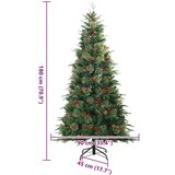 vidaXL Umjetno božićno drvce s nogom Zelena 180 cm PVC, PE i čelik | shoptok.hr