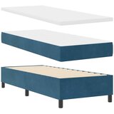  Krevet s opruga kutije Tamno plava 200 x 80 cm Baršun | shoptok.hr