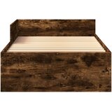 Okvir kreveta s uzglavljem Dimljeni hrast 80 x 200 cm | shoptok.hr