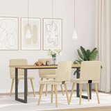  Blagovaonske stolice od tkanine 4 kom krem | shoptok.hr