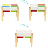 ECO TOYS EcoToys XKF002 set 2 stolice i stol za igranje s kockicama | shoptok.hr