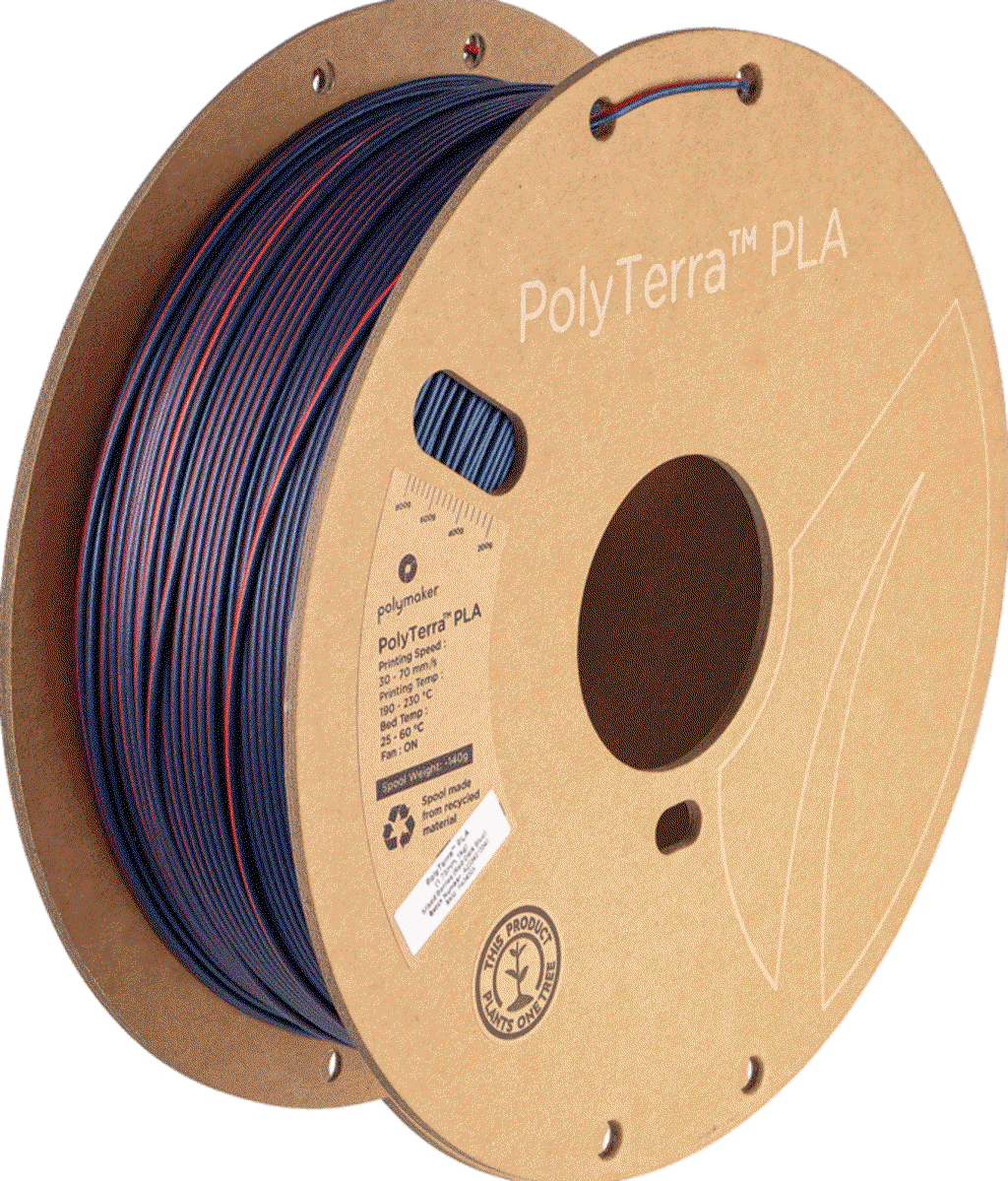 Polymaker PolyTerra PLA Dual Mixed Berries Red-Dark Blue | Shoptok.si