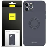 SILIKONSKI OVITEK RING ZA IPHONE 11 PRO ČRN OVITEK, (21962294)