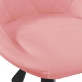  Vrtljiv pisarniški stol roza žamet, (5000302330) | Shoptok.si