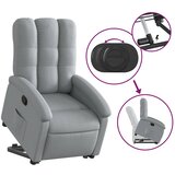  Naslonjač na podizanje od tkanine svjetlosivi | shoptok.hr