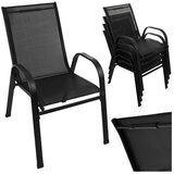 Gardlov set vrtnih stolica – 4 crne stolice za vrt, terasu i balkon, nosivost 150 kg Cene