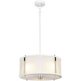 Elstead Lighting Elstead Corona cilindrična obesna svetilka s 3 lučmi, bel polirani nikelj, (22098463) Cene