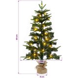 Mini božićno drvce 60 cm 25 LED lampica Topla bijela PVC i PE | shoptok.hr